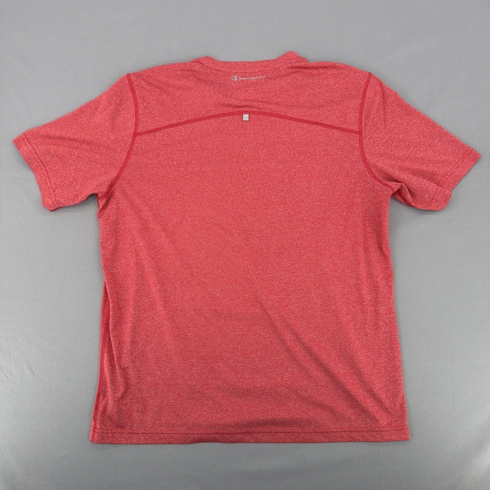 Champion Athletic T Shirt Men's Medium Red Heather Performance Short Sleeve - Picture 3 of 8